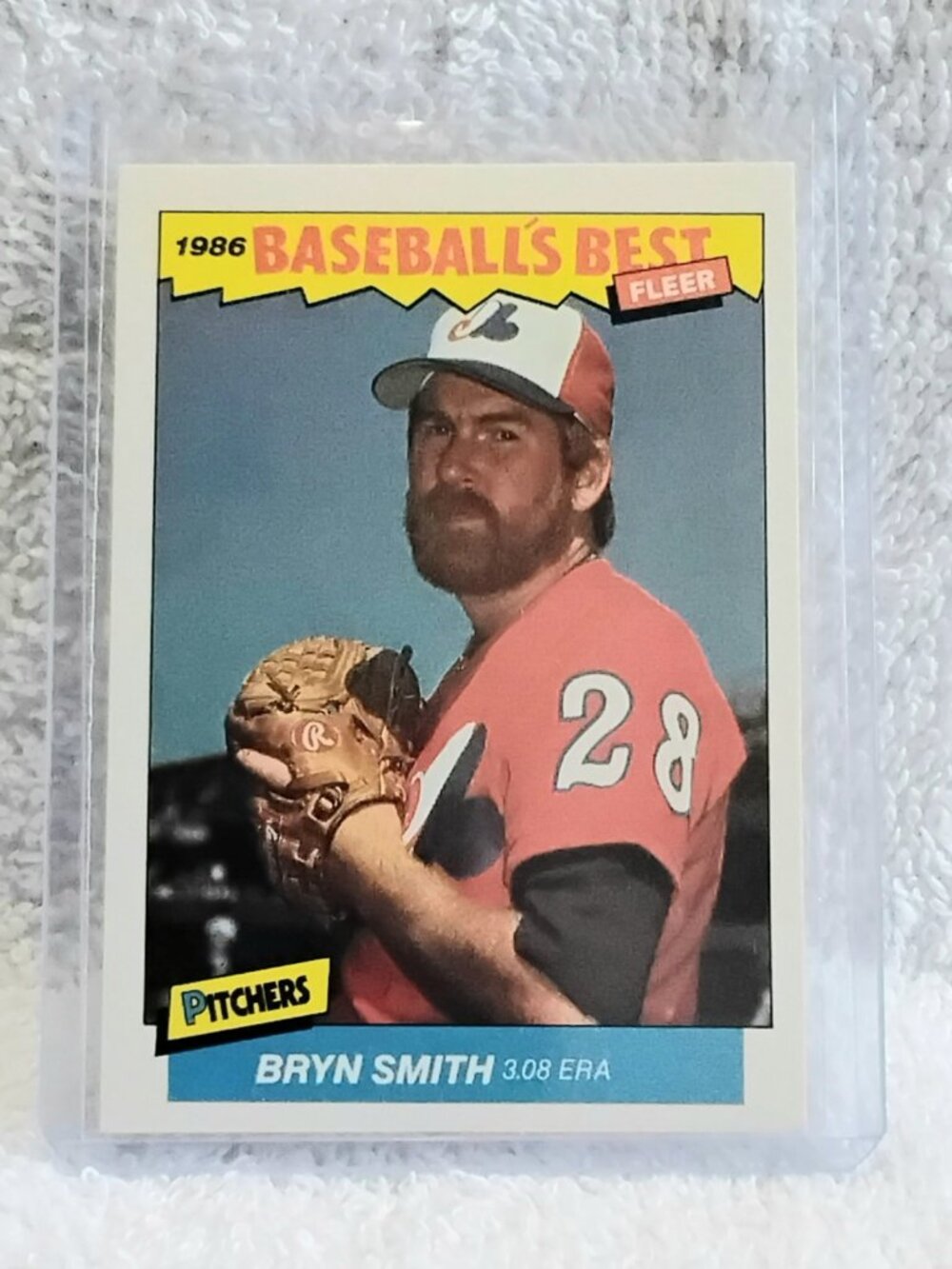 5/$20 Mint 1986 Fleer Bryn Smith Baseball's Best Pitchers MLB Card 35!!